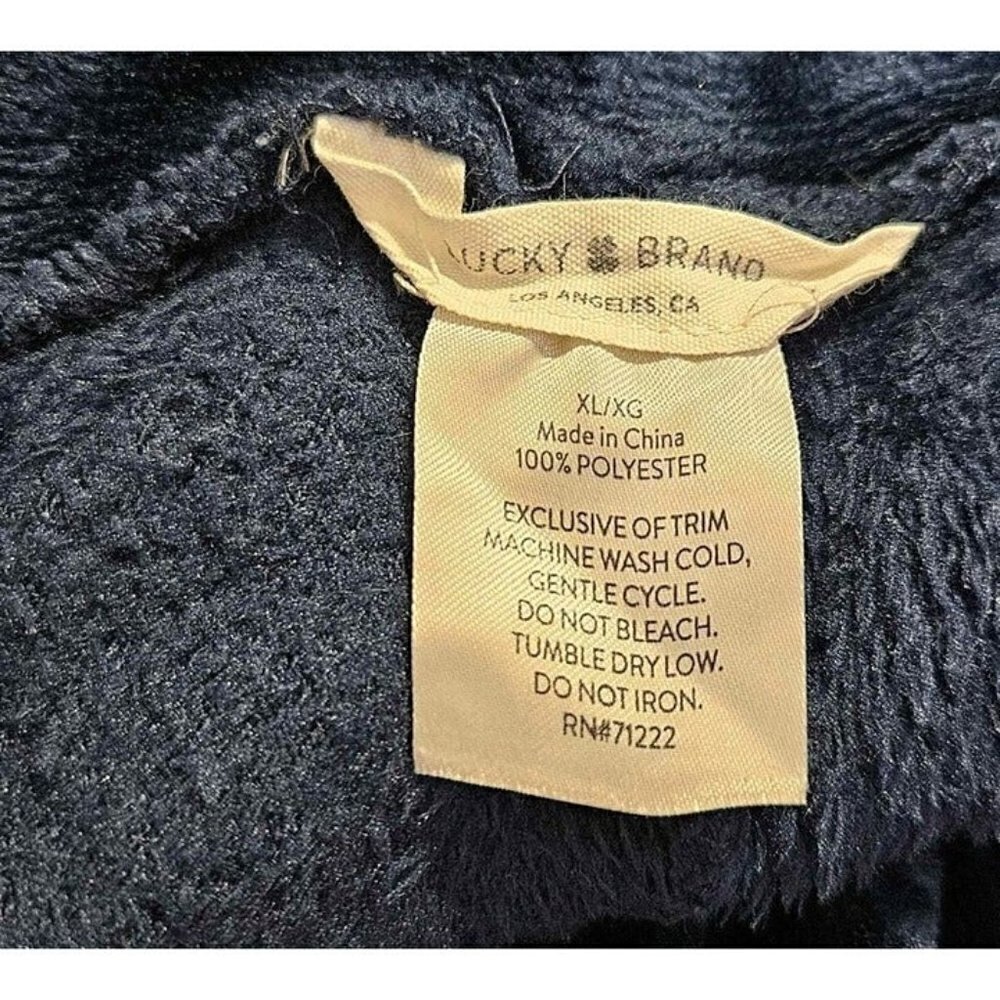 Lucky Brand Womens Soft Velour Feel Fleece Jogger Pants Loungewear Sz XL - Picture 3 of 3